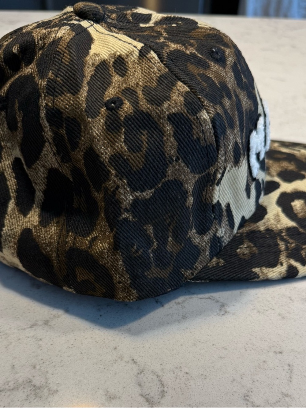 NWOT-Leopard Print "MAMA" Hat- Brown/Black Adjustable - Picture 4 of 7